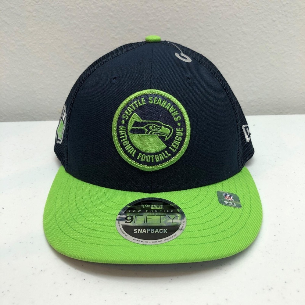 Seattle Seahawks Hat Cap Snap Back Mens One Size NFL Football 9FIFTY New Era
